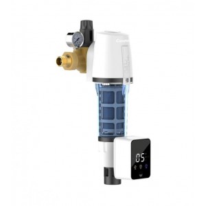 Сетчатый фильтр CPF-8-L, 8 м3/ч с автоматической промывкой, манометром и редуктором