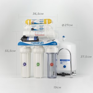 Фільтр зворотного осмосу Aquarum Simple RO-6P з помпою