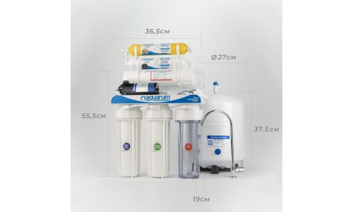 Фільтр зворотного осмосу Aquarum Simple RO-6P з помпою Фільтр зворотного осмосу Aquarum Simple RO-6P з помпою